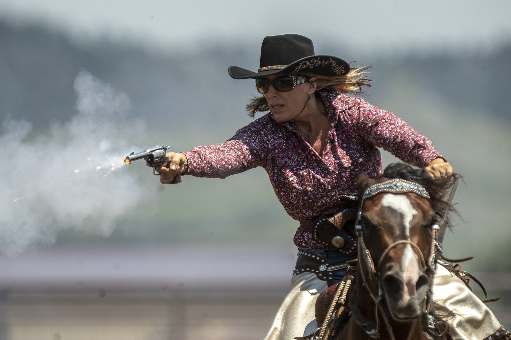 Cowboy mounted shooting